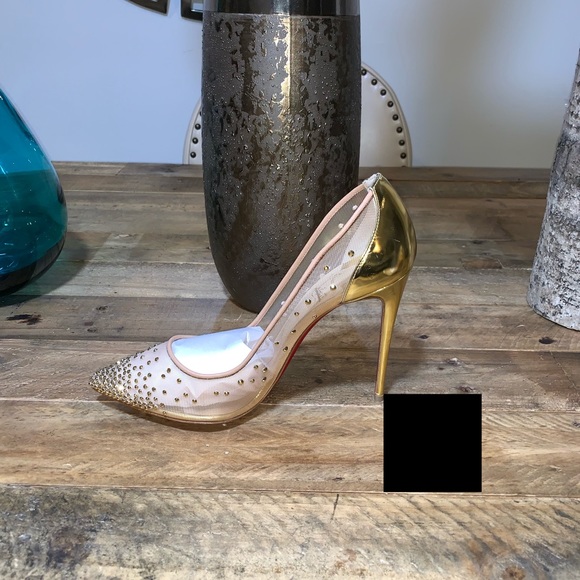 Christian Louboutin Follies Crystal & Mesh Pumps - Picture 4 of 8